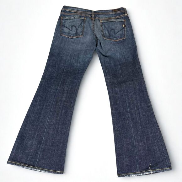 Citizens of Humanity Jeans Women 31 Ingrid #002 Low Waist Stretch Flare Denim - Picture 2 of 10